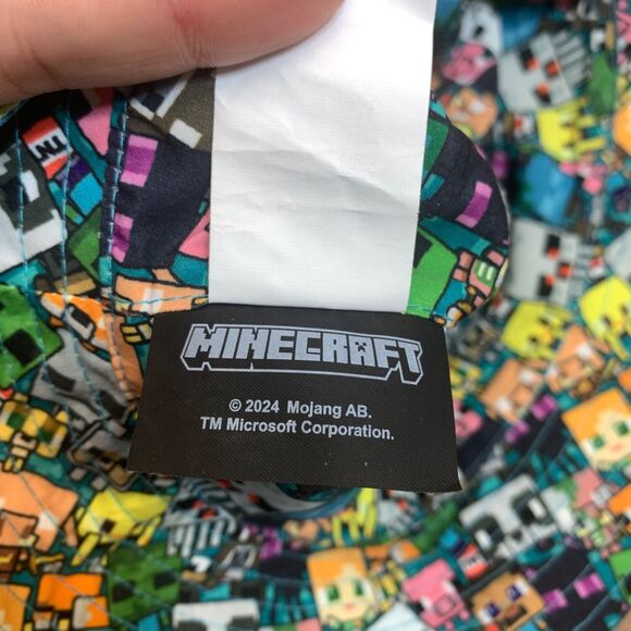 Minecraft Bucket Hat Lime Green Youth Size One Size 2024 Mojang AB Microsoft - Picture 7 of 11